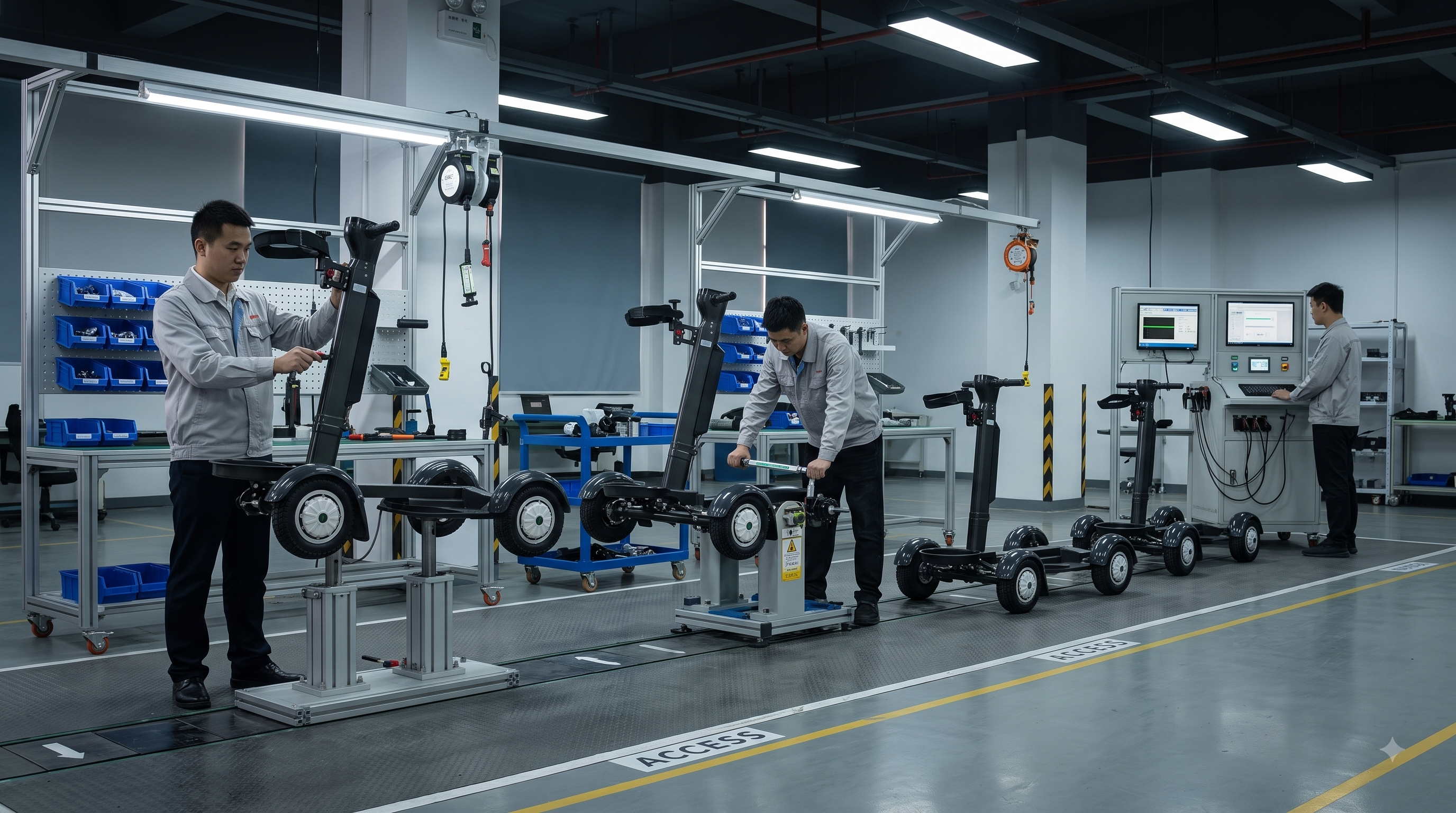 Fuel Electric transporter assembly area
